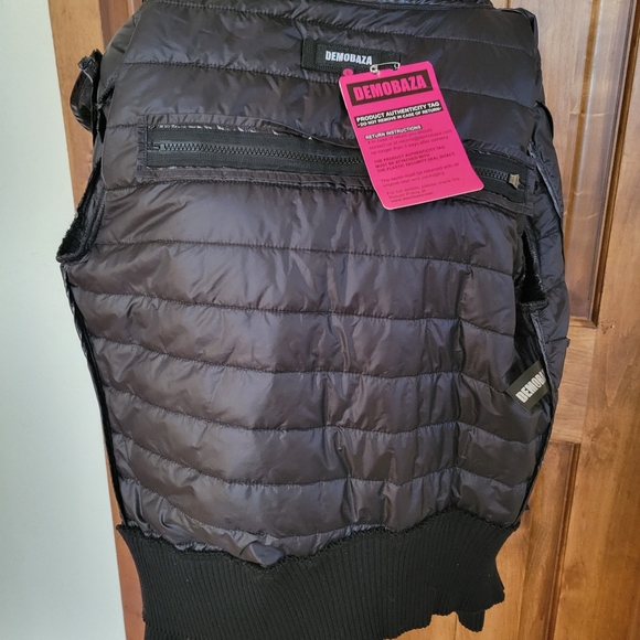 Demobaza Black Puffer Coat Jacket M/L - Picture 8 of 9